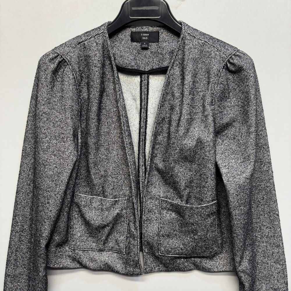 J. Crew 365 Women Open Blazer Jacket Size Small Gray C112 -29 - Picture 12 of 16
